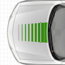 Strobe Style Stripes Hood Vinyl Decal Sticker for Dodge Charger 2006-2010_3