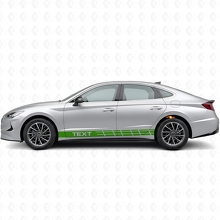 Custom Text Racing Stripes Side Vinyl Decal Sticker for Hyundai Sonata_3