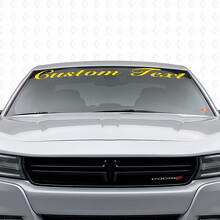 Custom Text Handwritten-style Windshield Vinyl Decal Sticker for Dodge Charger 2015-2026_5