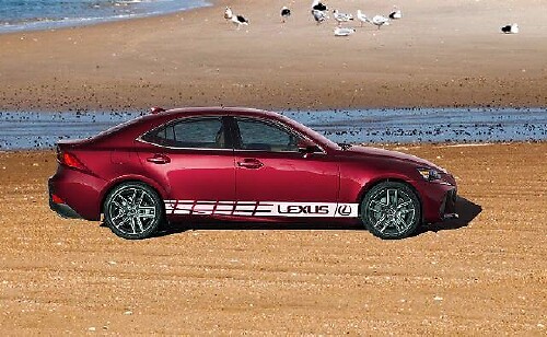 Racing Side Stripes Vinyl Decal Set for Lexus IS 200t 250 300