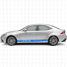 Racing Side Stripes Vinyl Decal Set for Lexus IS 200t 250 300_2