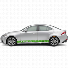 Racing Side Stripes Vinyl Decal Set for Lexus IS 200t 250 300_3