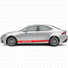 Racing Side Stripes Vinyl Decal Set for Lexus IS 200t 250 300_4