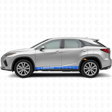 Racing Style Stripes Rocker Panel Vinyl Decal Kit for Lexus RX 350_2
