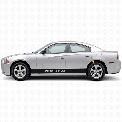 6.1L H/O Stripes Side Vinyl Decal Sticker for Dodge Charger 2011-2014