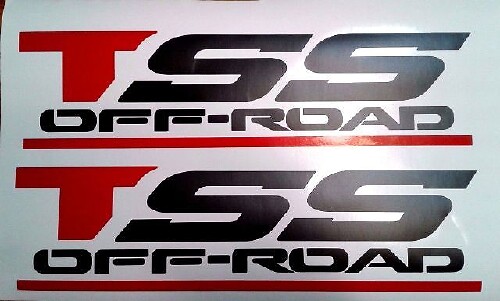Tss Off Road Decals Stickers, Black Matt Set 1