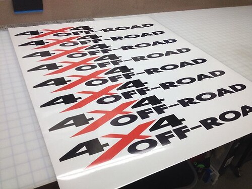 4 x 4 OFF ROAD SET OF TRUCK DECALS/STICKERS CHEVY DODGE FORD