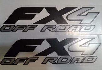 Ford fx4 off road decal Matt black and gray, sport chome truck (SET)