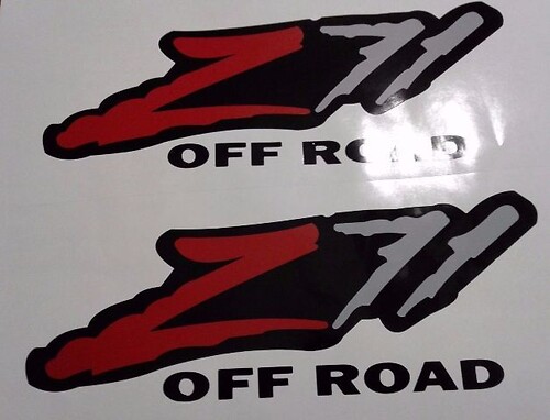 Z71 Off Road Splash Style Side Vinyl Decal Sticker for Chevrolet Silverado