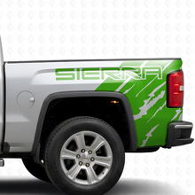 Branded Distressed Style Bed Side Vinyl Decal Kit for GMC Sierra 2016_3