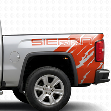 Branded Distressed Style Bed Side Vinyl Decal Kit for GMC Sierra 2016_4