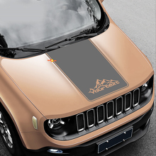 Custom Wide Stripe Hood Vinyl Decal Sticker for Jeep Renegade_2