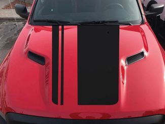 2015-2017 Dodge Ram Rebel Black Out Hood Truck Vinyl Decal Graphic Options Color