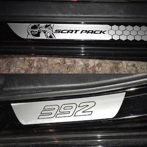 Scat Pack 392 Style Door Sill Vinyl Decal Set for Dodge Charger