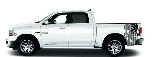 Chevy Silverado American Flag Bed Sticker Decal Set Chevrolet Gmc Sierra 2014