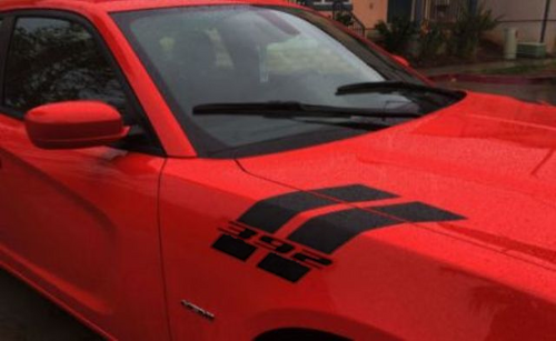 Hash Stripes Hood Front Fender Vinyl Decal Sticker for Dodge Charger 2015-2017