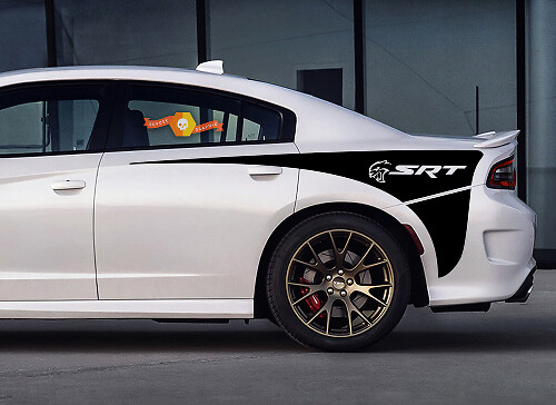 Rear Quarter Side Stripes Vinyl Decal Sticker for Dodge Charger