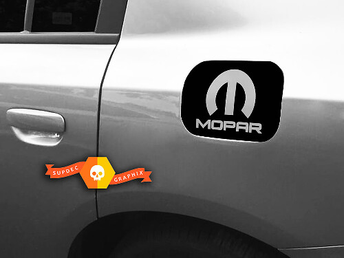 Mopar Gas Door Vinyl Overlay Decal Sticker 2 for Dodge Charger 2011+