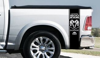 Dodge Ram 1500 RT HEMI Truck Bed Box graphic Stripe decal sticker tailgate led