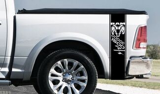 Dodge Ram 1500 RT HEMI Truck Bed Box graphic Stripe decal sticker tailgate srt