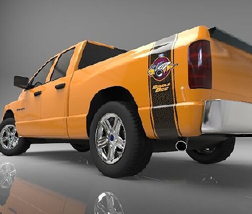 Rumble Bee Honeycomb Bed Side Stripe Vinyl Decal for Dodge Ram 1500 2500