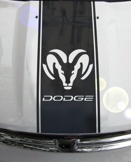 1500 2500 3500 Ram Truck Dodge Hood Stripes Vinyl Decal Sticker Graphic DH-004C