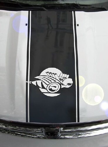 Bee Hood Stripes Vinyl Decal Sticker Graphic DH-006A for Dodge Ram 1500 2500 3500