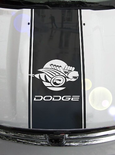 Bee Hood Stripes Vinyl Decal Sticker Graphic DH-006C for Dodge Ram 1500 2500 3500