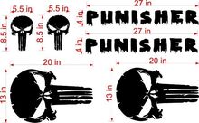 DISTRESSED PUNISHER Sticker Decal for JEEP Wrangler Doors and Hood 2