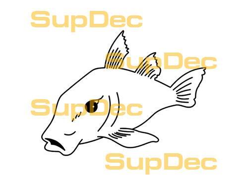 FISH Vinyl Art Wall  Window Bathroom Sticker Decal removable #3