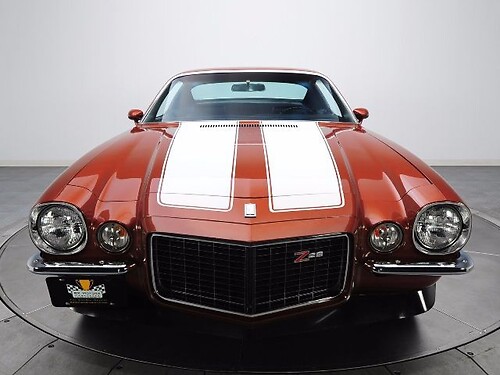 Dual Outline Stripes Hood & Trunk Vinyl Decal Kit for Chevrolet Camaro Z28 1970-73