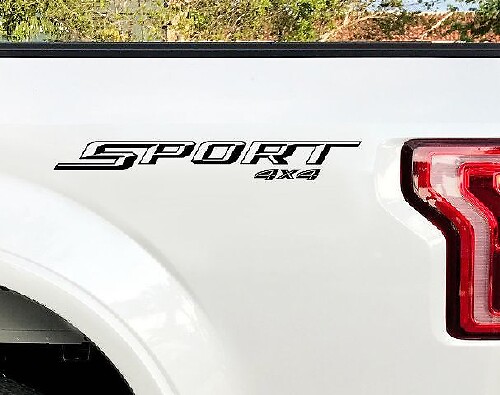 Sport 4x4 Bedside Decal Vinyl for Ford F-150 2015 2016