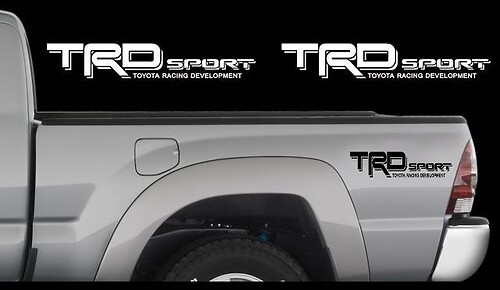 TRD Sport Logo Bedside Vinyl Decal Sticker for Toyota Tacoma 2006-2011