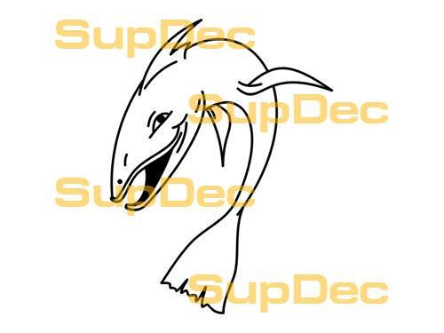 FISH Vinyl Art Wall  Window Bathroom Sticker Decal removable #7