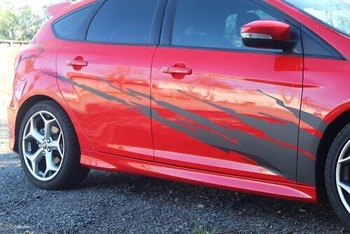 Mud Splashes Side Vinyl Decal Sticker for Musclecar Focus 2012-2017