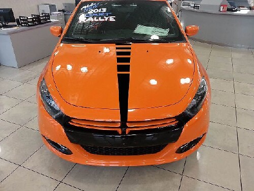 Strobe Hood Stripe Decal Sticker 2 for Dodge Dart 2013-2017