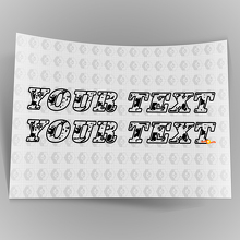 Custom Text Distressed Scrached Style Vinyl Sticker Decals for Jeep Wrangler 3