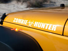 Zombie Hunter Edition Hood Vinyl Sticker Decal for Jeep Wrangler CJ TJ YK JK 2