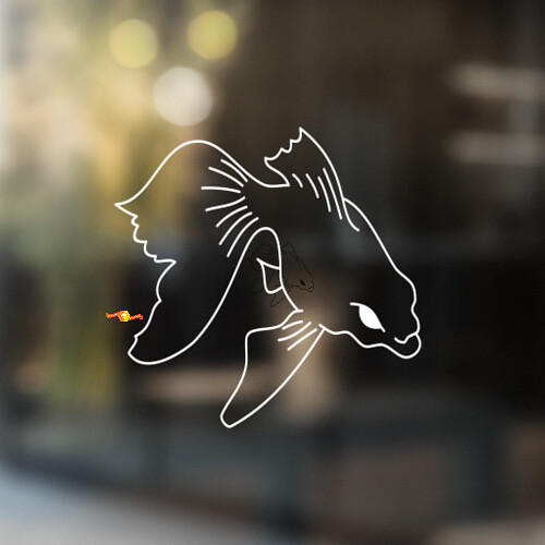 Fancy Goldfish Universal Vinyl Decal Sticker