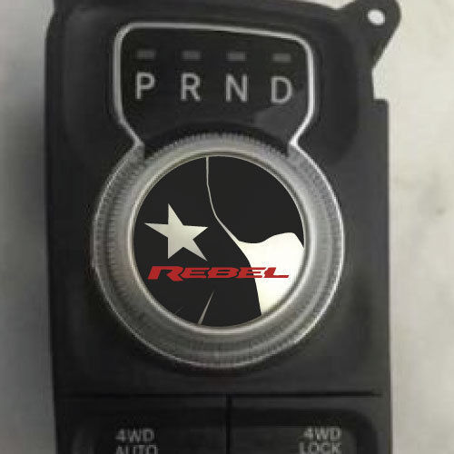 Texas Flag Rebel Shift Knob Vinyl Decal for Dodge Ram