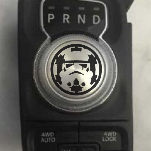 Empire Stormtrooper Shift Knob Vinyl Decal for Dodge Ram 