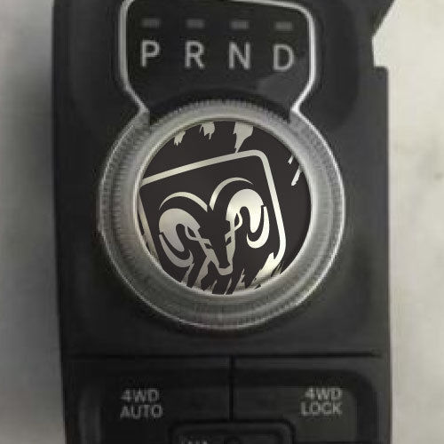 Logo Grunge Rebel Shift Knob Decal Sticker Graphic Vinyl Drive for Dodge Ram