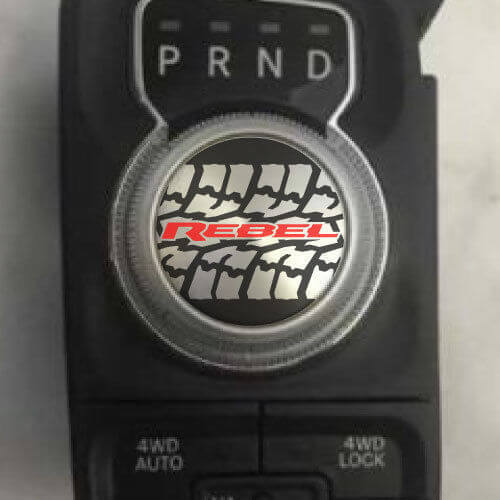 Rebel Shift Knob Vinyl Decal Sticker for Dodge Ram 