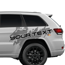 Custom Text Side Splash Graphic Vinyl Sticker Decal For Jeep Cherokee Trailhawk 2