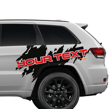 Custom Text Side Splash Graphic Vinyl Sticker Decal For Jeep Cherokee Trailhawk 3