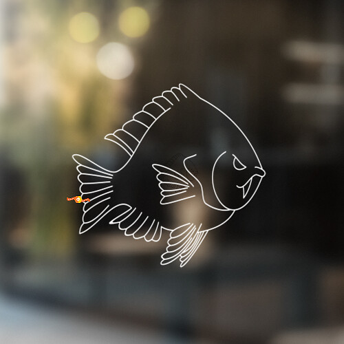 Bluegill Fish Universal Vinyl Decal Sticker_1