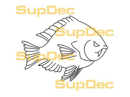 FISH Vinyl Art Wall  Window Bathroom Sticker Decal removable #13