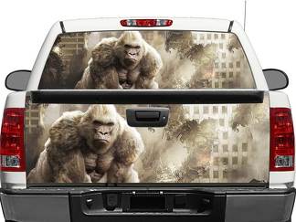 Rampage George Movie 2018 Rear Window o Tailgate Decal Sticker Pick-up Truck Suv