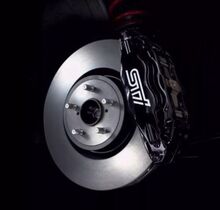 STI Brake Caliper High Temp Vinyl Decal Sticker (Any Color) for SUBURU 2