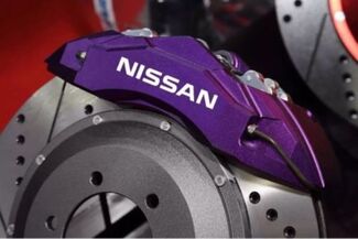 Nissan Bremssattel Hochtemperatur Vinyl Aufkleber Aufkleber 4er-Set (jede Farbe)